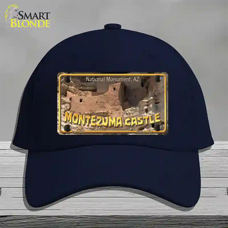 Montezuma Castle Novelty License Plate Hat Cotton / Navy