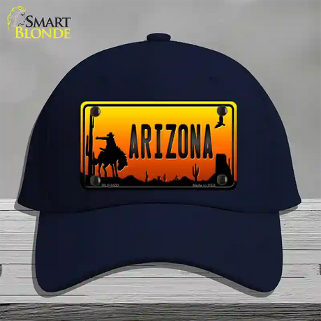 Rodeo Arizona Scenic Novelty License Plate Hat Cotton / Navy