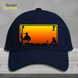 Rodeo Blank Scenic Novelty License Plate Hat Cotton / Navy