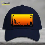 Lizard Blank Scenic Novelty License Plate Hat Cotton / Navy