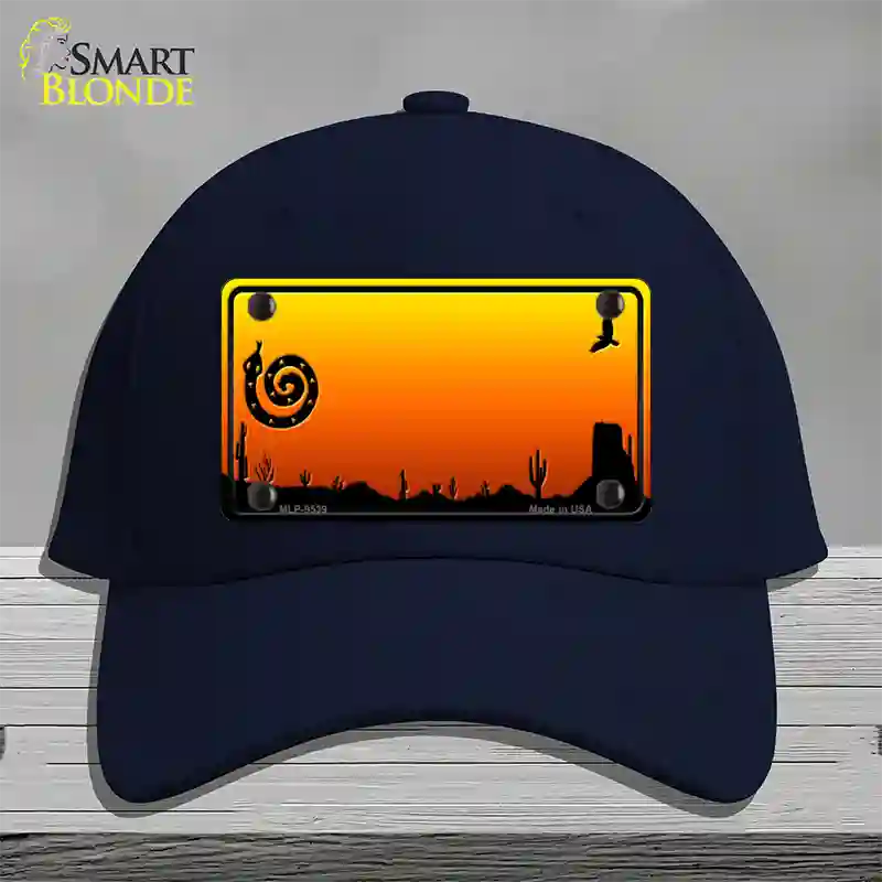 Snake Blank Scenic Novelty License Plate Hat Cotton / Navy