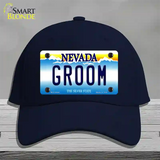 Groom Nevada Novelty License Plate Hat Cotton / Navy