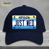 Just Wed Nevada Novelty License Plate Hat Cotton / Navy