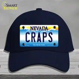 Craps Nevada Novelty License Plate Hat Cotton / Navy