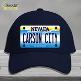 Carson City Nevada Novelty License Plate Hat Cotton / Navy