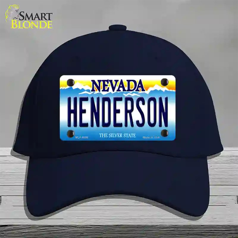 Henderson Nevada Novelty License Plate Hat Cotton / Navy