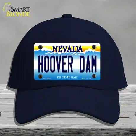 Hoover Dam Nevada Novelty License Plate Hat Cotton / Navy