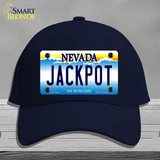 Jack Pot Nevada Novelty License Plate Hat Cotton / Navy