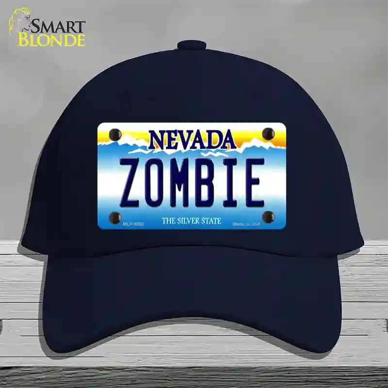 Zombie Nevada Novelty License Plate Hat Cotton / Navy