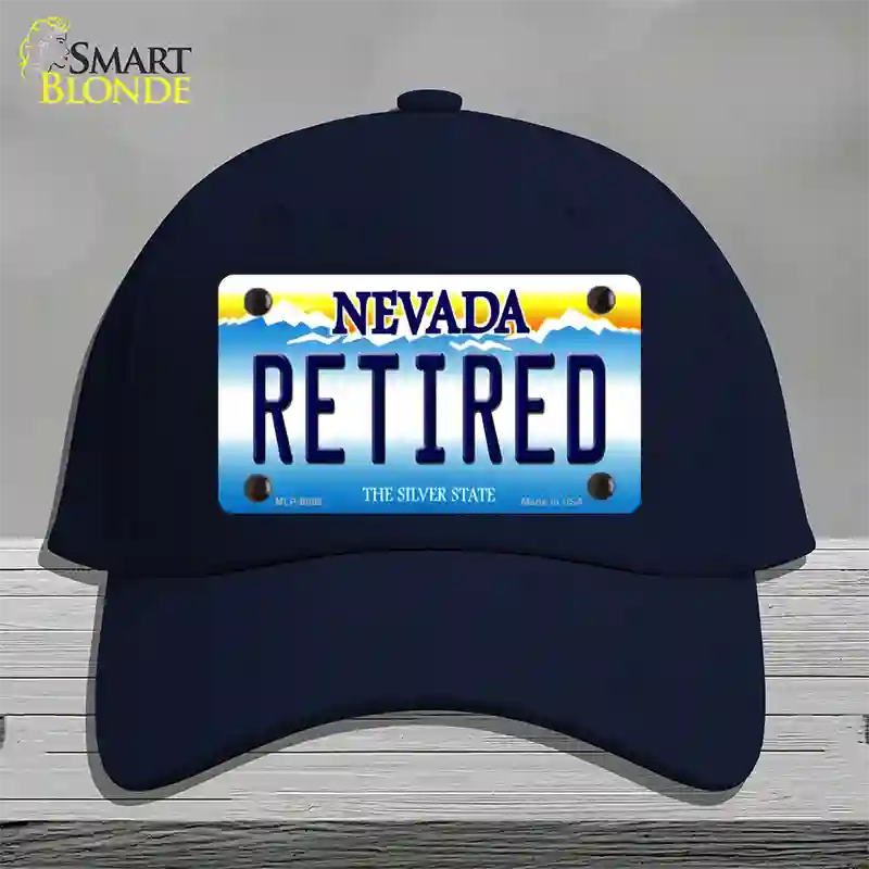 Retired Nevada Novelty License Plate Hat Cotton / Navy