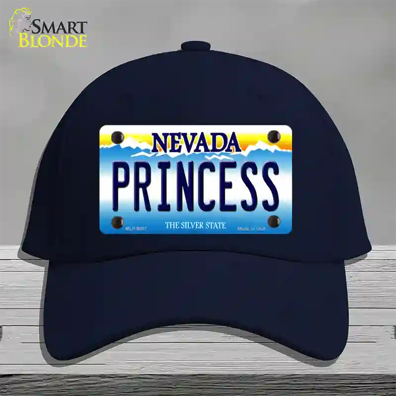 Princess Nevada Novelty License Plate Hat Cotton / Navy