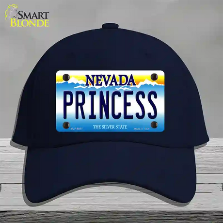 Princess Nevada Novelty License Plate Hat Cotton / Navy