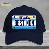 Best Mom Nevada Novelty License Plate Hat Cotton / Navy