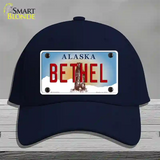 Bethel Alaska State Novelty License Plate Hat Cotton / Navy