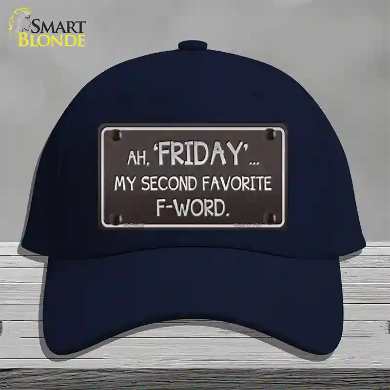 Friday Novelty License Plate Hat Cotton / Navy