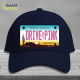 Drive Pink Arizona Novelty License Plate Hat Cotton / Navy