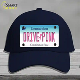 Drive Pink Connecticut Novelty License Plate Hat Cotton / Navy