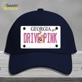 Drive Pink Georgia Novelty License Plate Hat Cotton / Navy