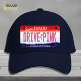 Drive Pink Idaho Novelty License Plate Hat Cotton / Navy