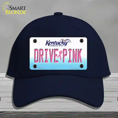 Drive Pink Kentucky Novelty License Plate Hat Cotton / Navy