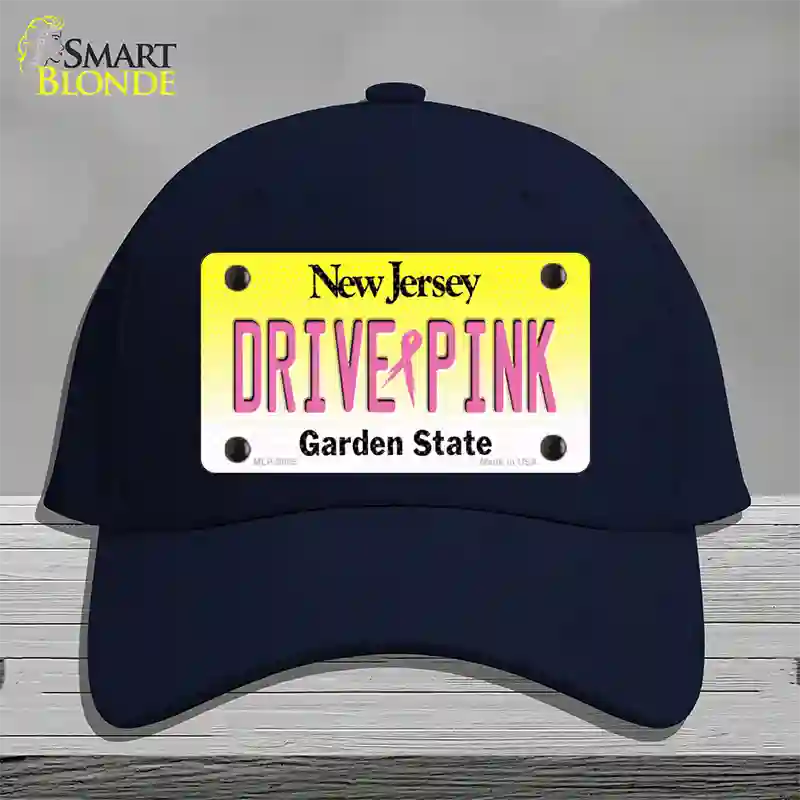 Drive Pink New Jersey Novelty License Plate Hat Cotton / Navy