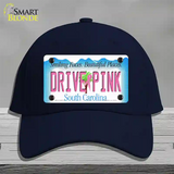 Drive Pink South Carolina Novelty License Plate Hat Cotton / Navy