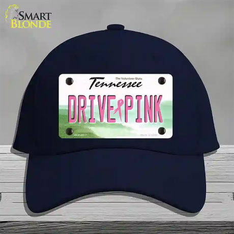 Drive Pink Tennessee Novelty License Plate Hat Cotton / Navy