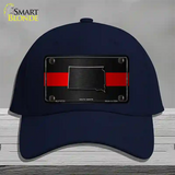 South Dakota Thin Red Line Novelty License Plate Hat Cotton / Navy