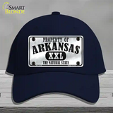 Property Of Arkansas Novelty License Plate Hat Cotton / Navy