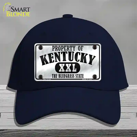 Property Of Kentucky Novelty License Plate Hat Cotton / Navy