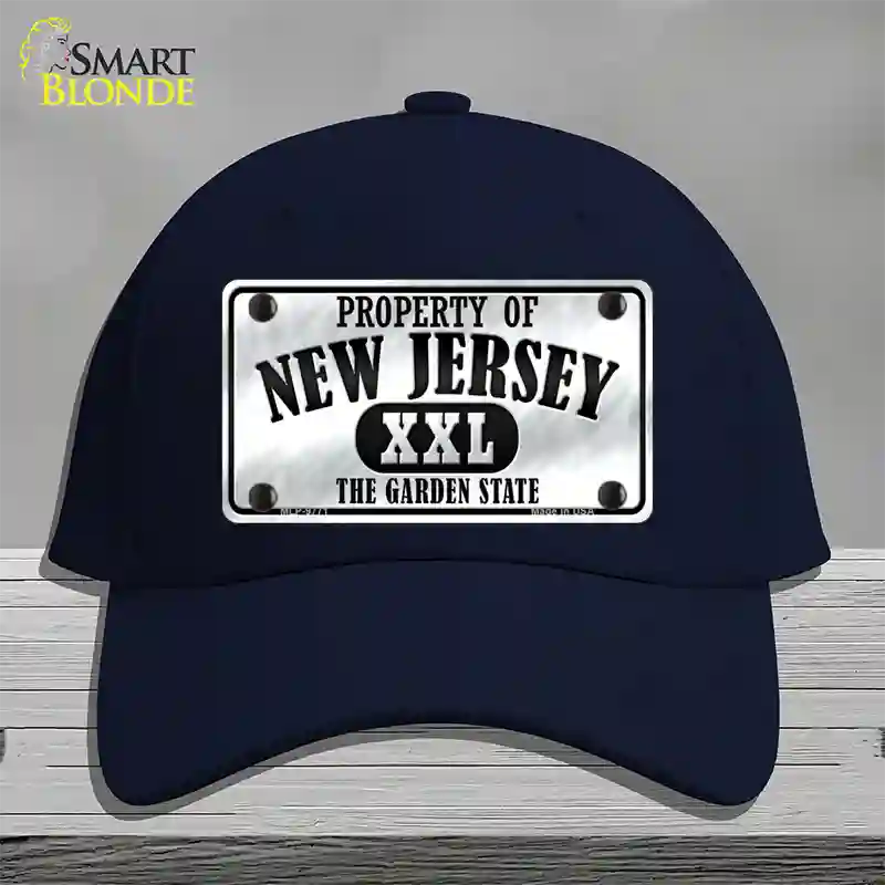 Property Of New Jersey Novelty License Plate Hat Cotton / Navy