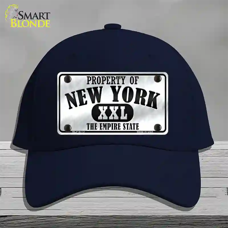 Property Of New York Novelty License Plate Hat Cotton / Navy