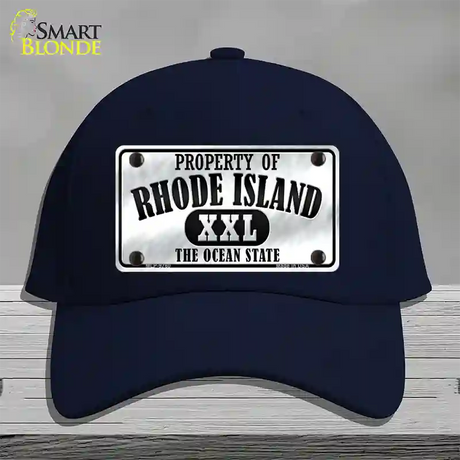 Property Of Rhode Island Novelty License Plate Hat Cotton / Navy