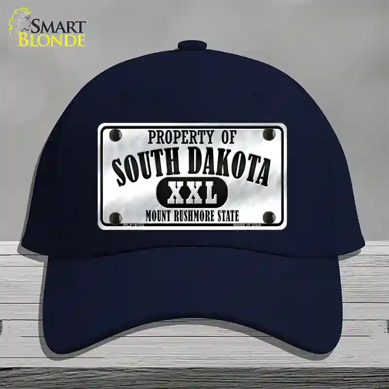 Property Of South Dakota Novelty License Plate Hat Cotton / Navy