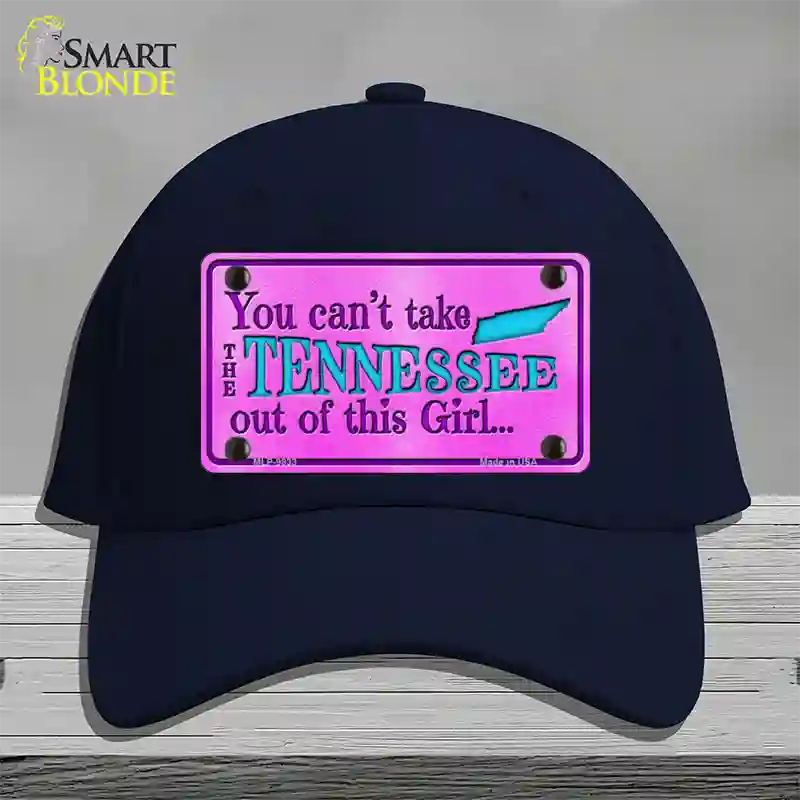 Tennessee Girl Novelty License Plate Hat Cotton / Navy