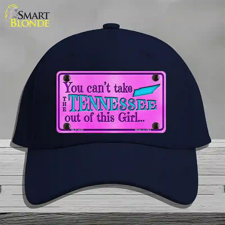 Tennessee Girl Novelty License Plate Hat Cotton / Navy