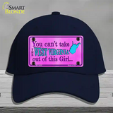 West Virginia Girl Novelty License Plate Hat Cotton / Navy