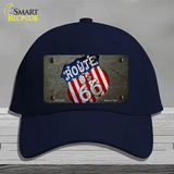 Asphalt Highway Novelty License Plate Hat Cotton / Navy