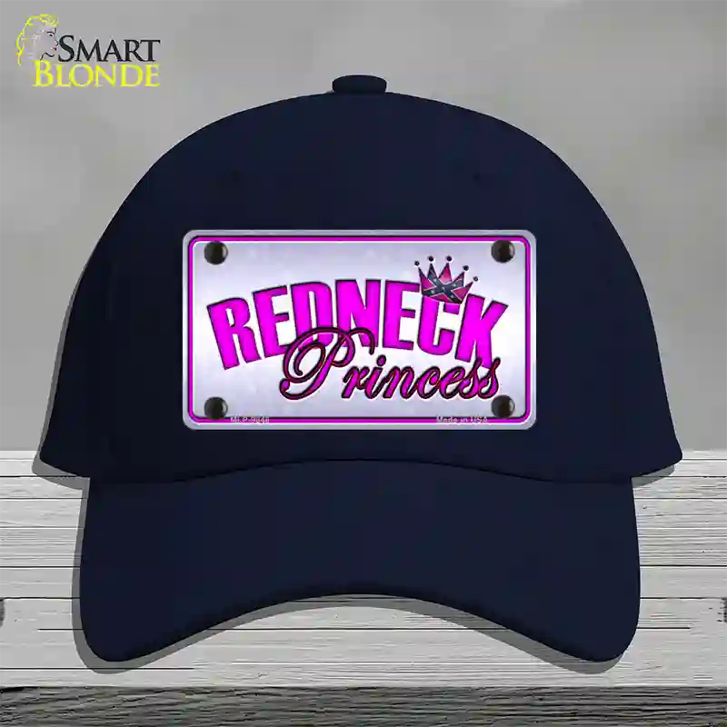 Princess Redneck Novelty License Plate Hat Cotton / Navy