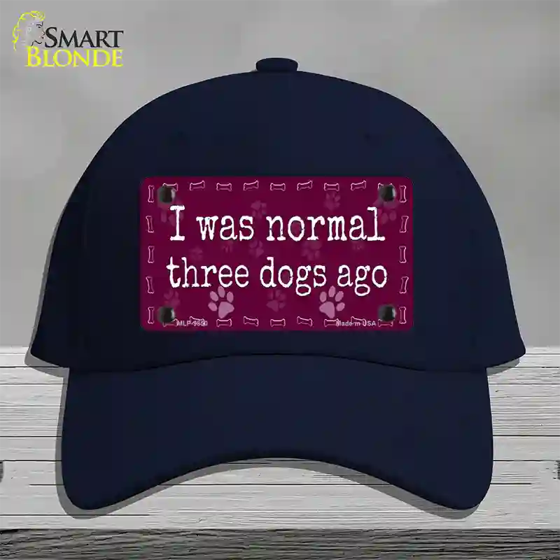 Three Dogs Ago Novelty License Plate Hat Cotton / Navy