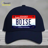 Boise Idaho Novelty License Plate Hat Cotton / Navy