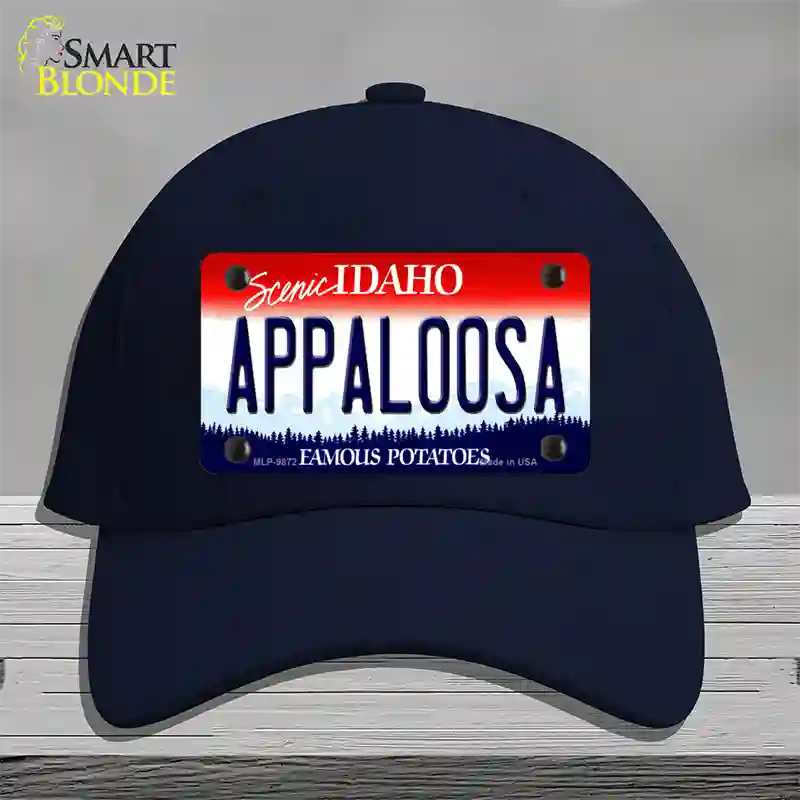 Appaloosa Idaho Novelty License Plate Hat Cotton / Navy