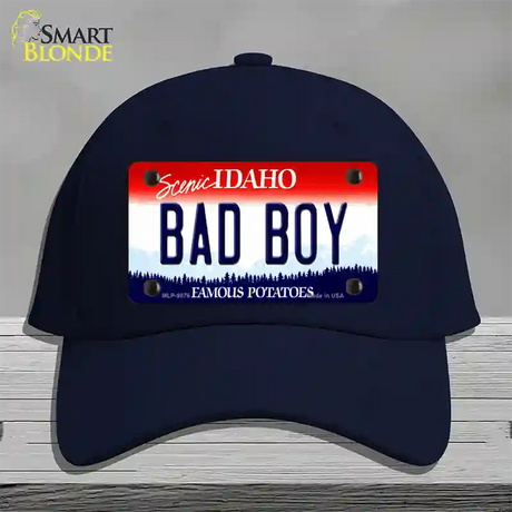 Bad Boy Idaho Novelty License Plate Hat Cotton / Navy