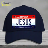 Jesus Idaho Novelty License Plate Hat Cotton / Navy