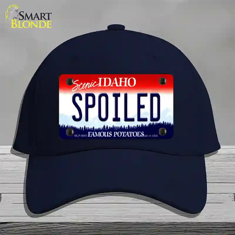 Spoiled Idaho Novelty License Plate Hat Cotton / Navy