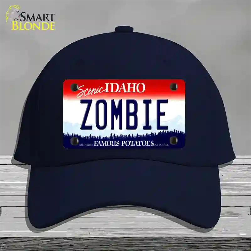 Zombie Idaho Novelty License Plate Hat Cotton / Navy