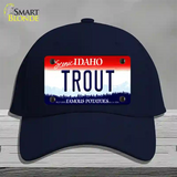 Trout Idaho Novelty License Plate Hat Cotton / Navy