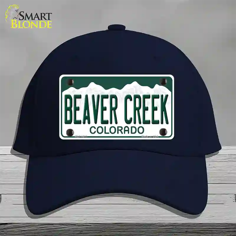 Beaver Creek Colorado Novelty License Plate Hat Cotton / Navy