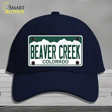 Beaver Creek Colorado Novelty License Plate Hat Cotton / Navy