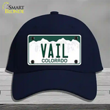 Vail Colorado Novelty License Plate Hat Cotton / Navy